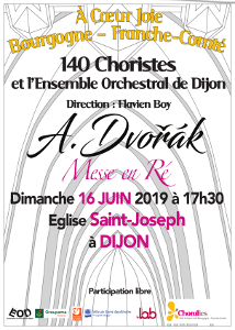 Messe en Ré, Dvorak, 16-06-2019