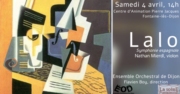 Concert des Musicales en Folies de Fontaine-lès-Dijon 2020, 4 avril 2020, Symphonie Espagnole de Lalo