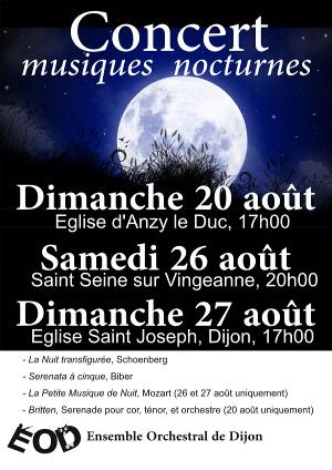 Affiche concert aout 2017 ensemble orchestral de Dijon Affiche concert aout 2017 ensemble orchestral de Dijon