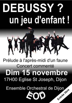 Affiche du concert de l'ensemble orchestral du 15 novembre 2015