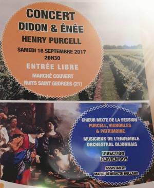 concert Didon et Enee 16 septembre 2017, ensemble orchestral de Dijon